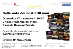17/12/2023 – Sulle note dei nostri 30 anni
